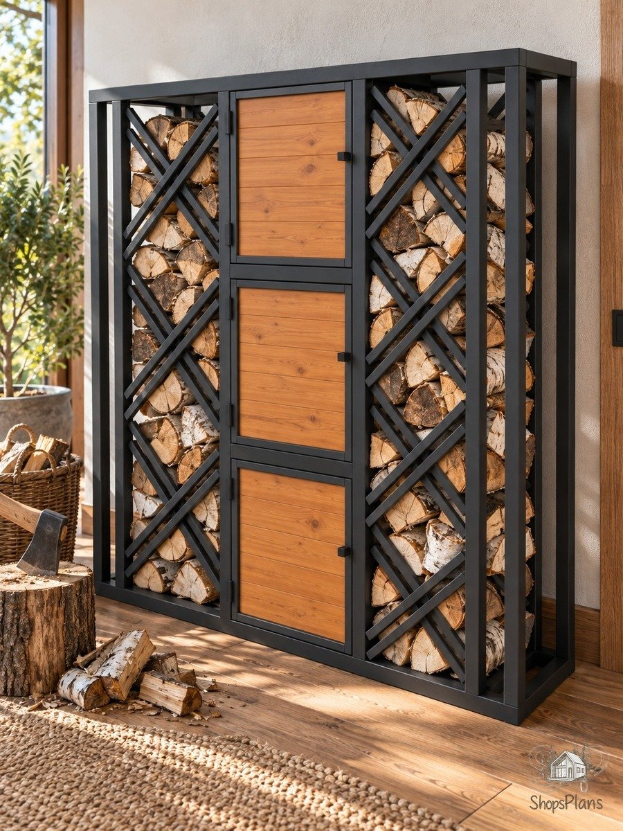 Garden Wood Storage Cabinet - Photo 3
