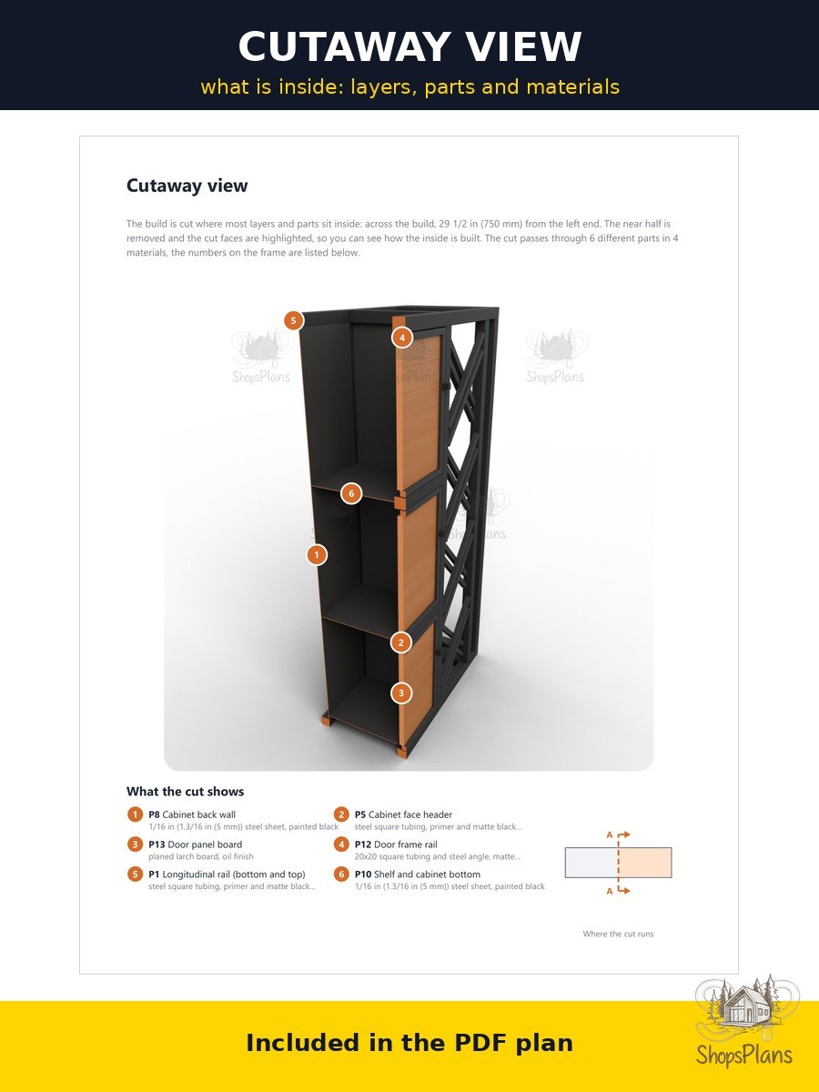 Garden Wood Storage Cabinet - Photo 8