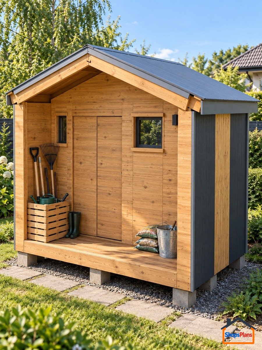 Garden Shed with Porch
