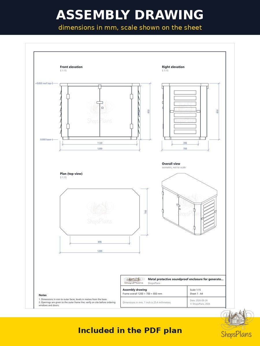 Soundproof Generator Enclosure - Photo 8
