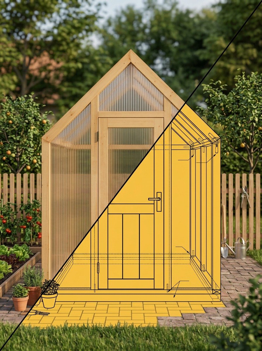 Wooden Garden Greenhouse - Photo 2